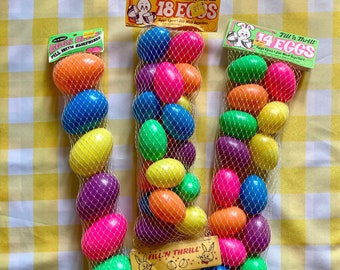 Fill 'n Thrill plastic Easter eggs NIP--priced per package