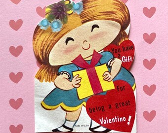 You have a gift for being a great Valentine!--vintage Valentine