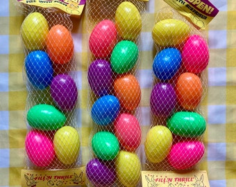 Fill 'N Thrill plastic Easter eggs NIP--priced per package