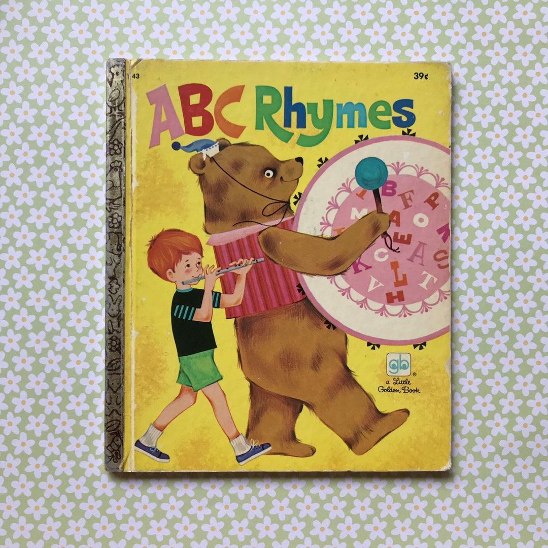 Free Domestic Shipping--abc Rhymes a Little Golden Book 1971 - Etsy