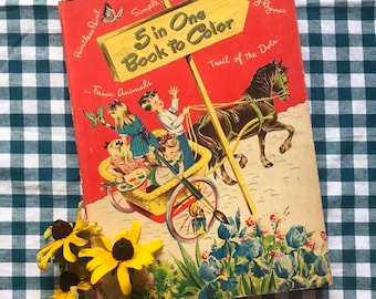 free shipping-Whitman Book to Color 1944