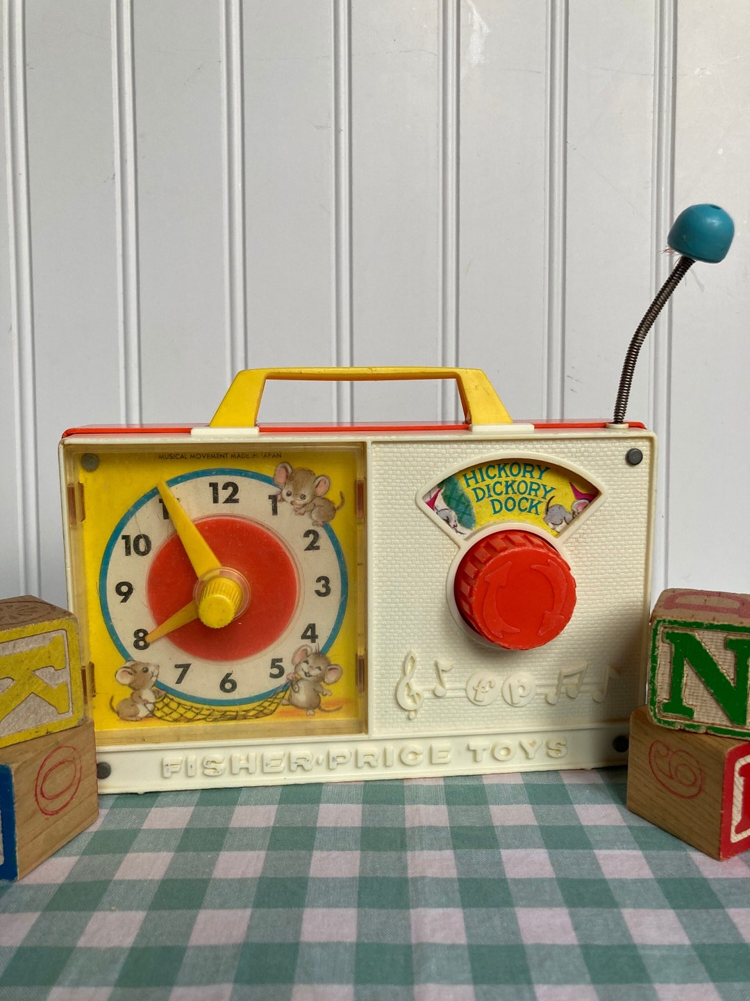 Fisher Price Hickory Dickory Dock Musical Toy 1964 Etsy