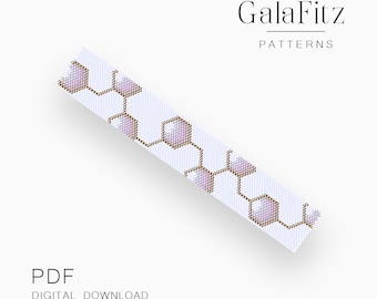 Hexagon Peyote Bracelet Pattern PDF, Honeycomb Bead Design  - Even & Odd Count