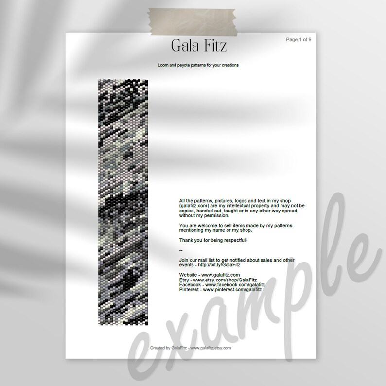 Chinese Bead Loom Pattern, Light Simple Two Colors Bead Loom Bracelet