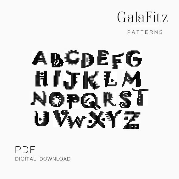 Browserloom Lettering Loom Bead Alphabet - Etsy