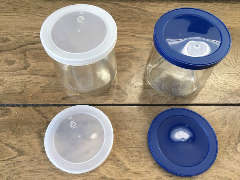 Oui French Style Yogurt Clear Glass Jars Upcycled Dessert Cup Etsy