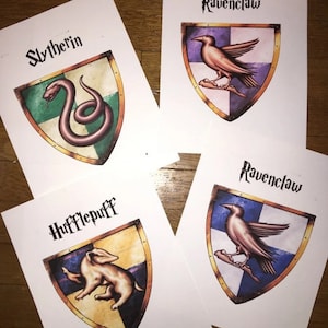 SINGLE *  themed witchcraft and wizardry school House Banners kids birthday party decor decorations