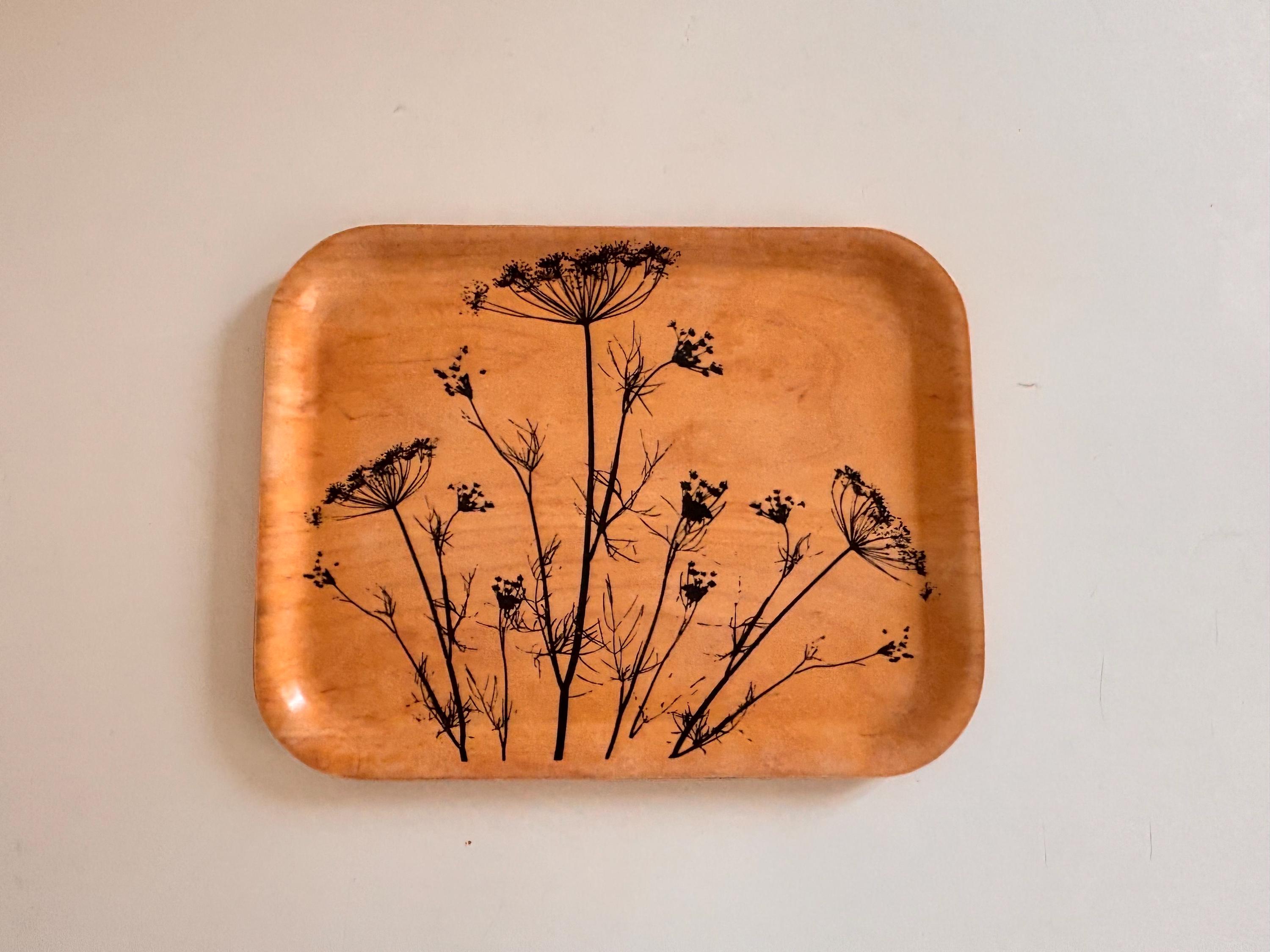 【たぁこ*さま】vintage tray ❀ スポンコリ トレイ Finland たぁこ*さま】vintage tray 高価 ❀ スポンコリ トレイ Finland