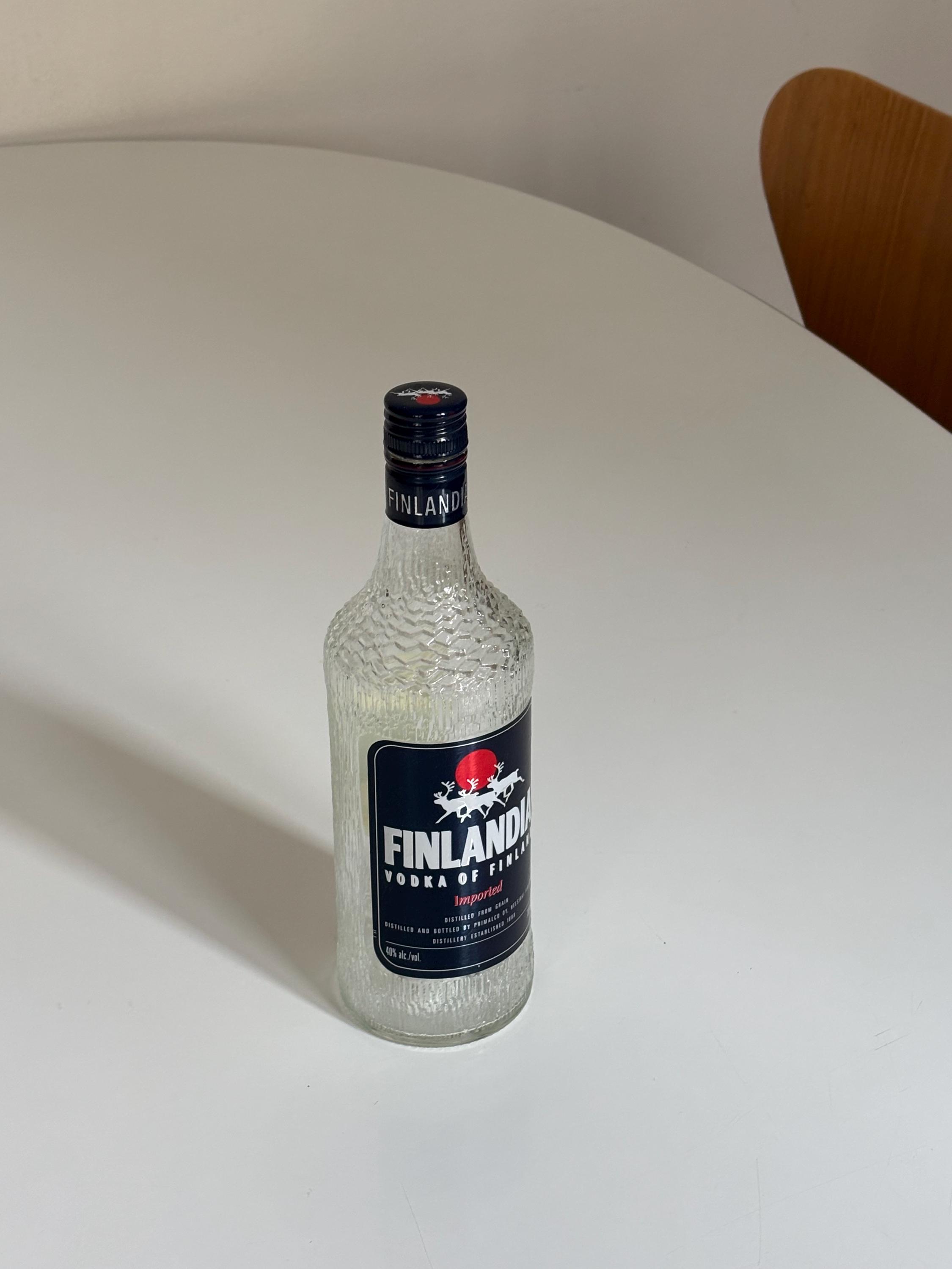 Tapio Wirkkala Finlandia Vodka Glass Bottle 1970's - Etsy