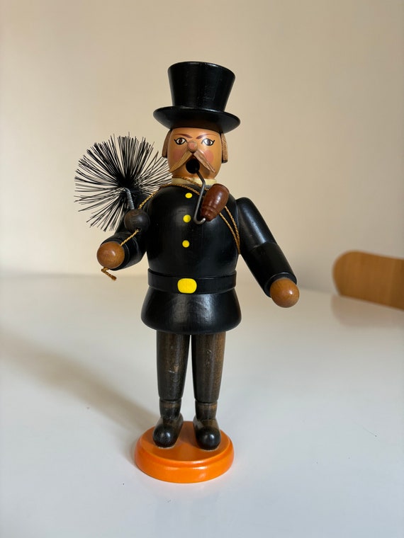 Vintage Wood Chimney Sweeper Figurine - Etsy UK
