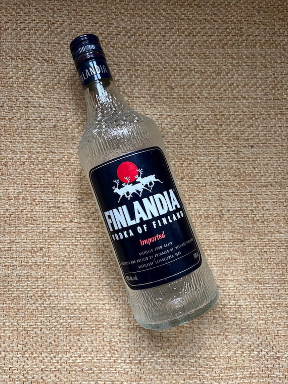 Tapio Wirkkala Finlandia Vodka Glass Bottle 1970's - Etsy