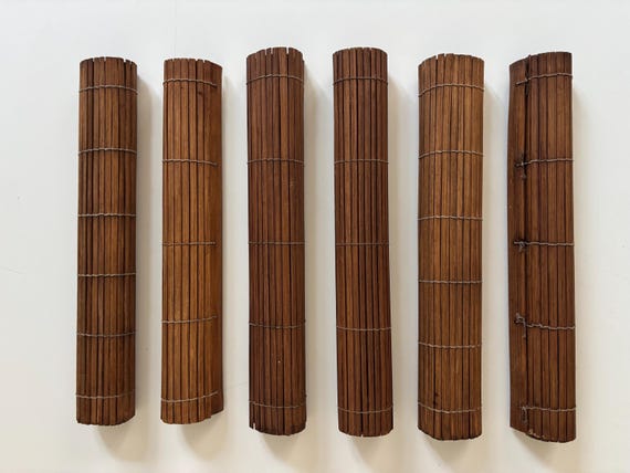 Alte Bambus Tabletts 6er Set - Etsy.de