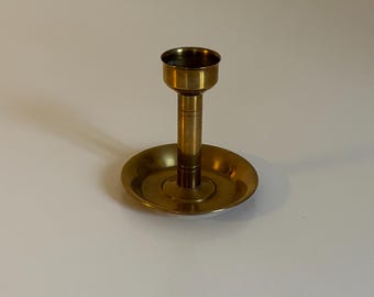 Danish brass candleholder