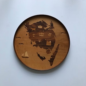 Swedish intarsia tray