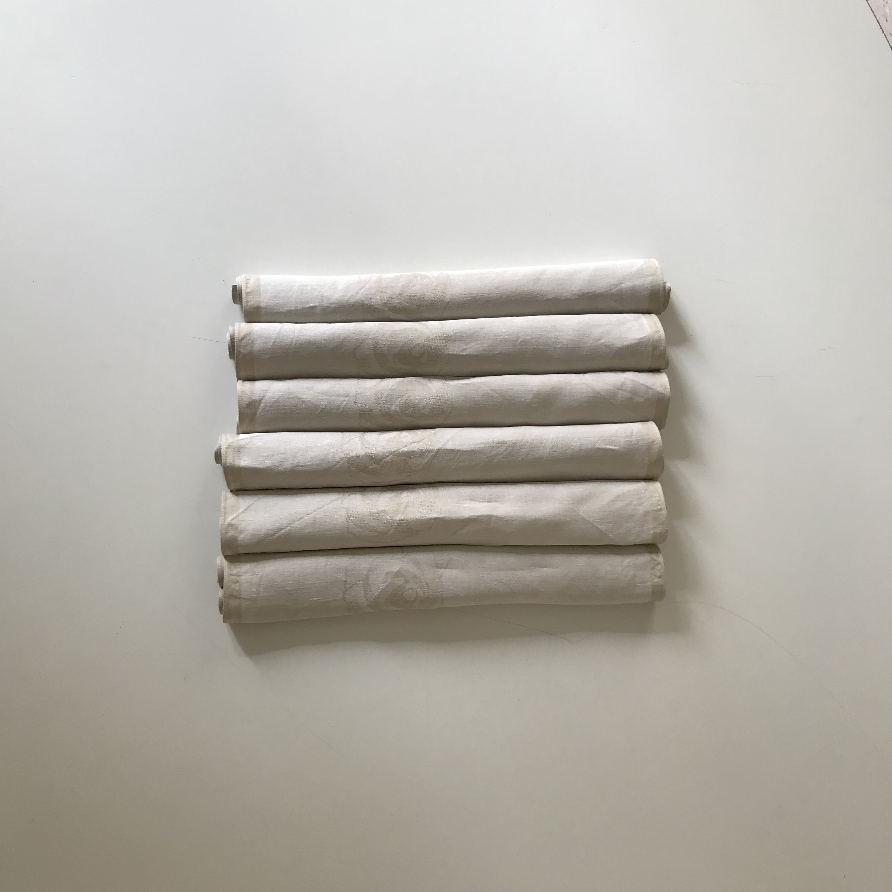 Dora Jung rose linen napkin set of 6 tampella