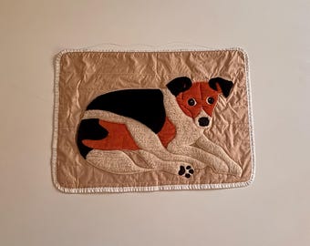 Wall dog art textile
