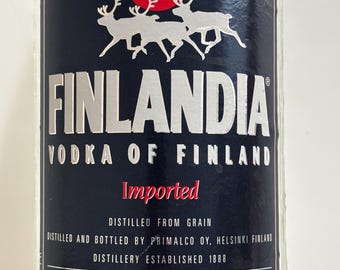 Tapio Wirkkala Finlandia Vodka Glass Bottle 1970's - Etsy