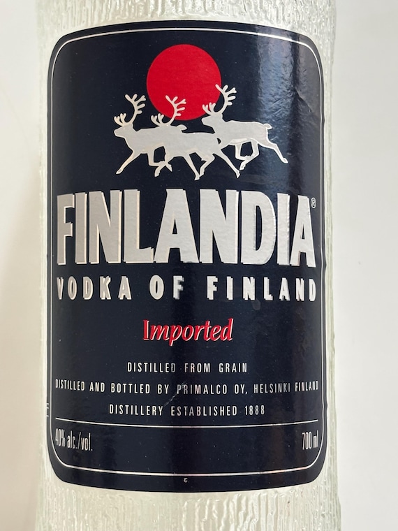 Tapio Wirkkala Finlandia Vodka Glass Bottle 1970's - Etsy