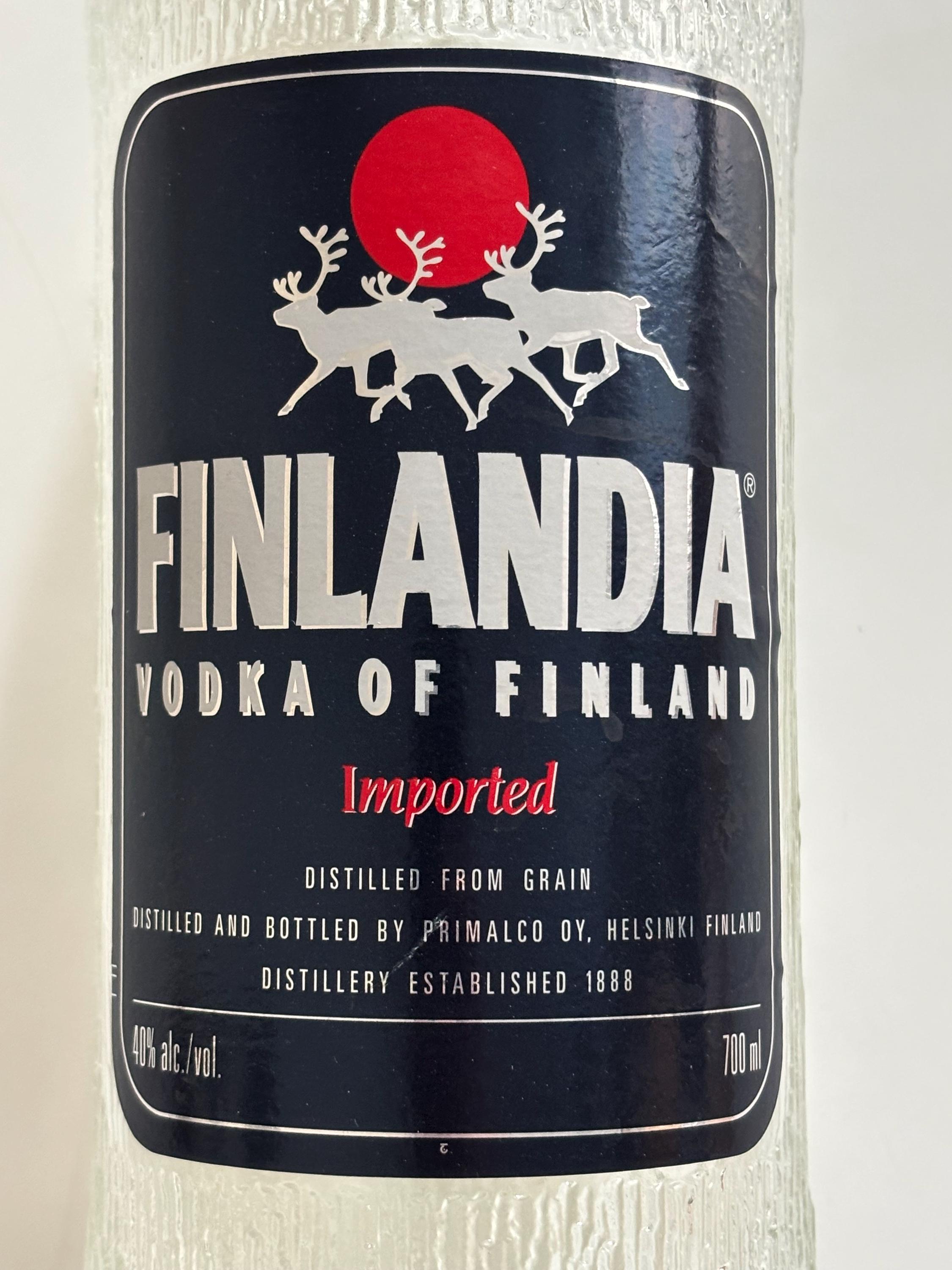 Tapio Wirkkala Finlandia Vodka Glass Bottle 1970's - Etsy