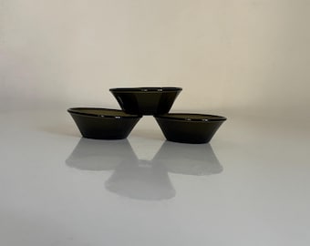 colour glass sour milk bowl set of 3