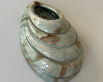 ceramic seashell wall vase kupittaan savi 1950’s