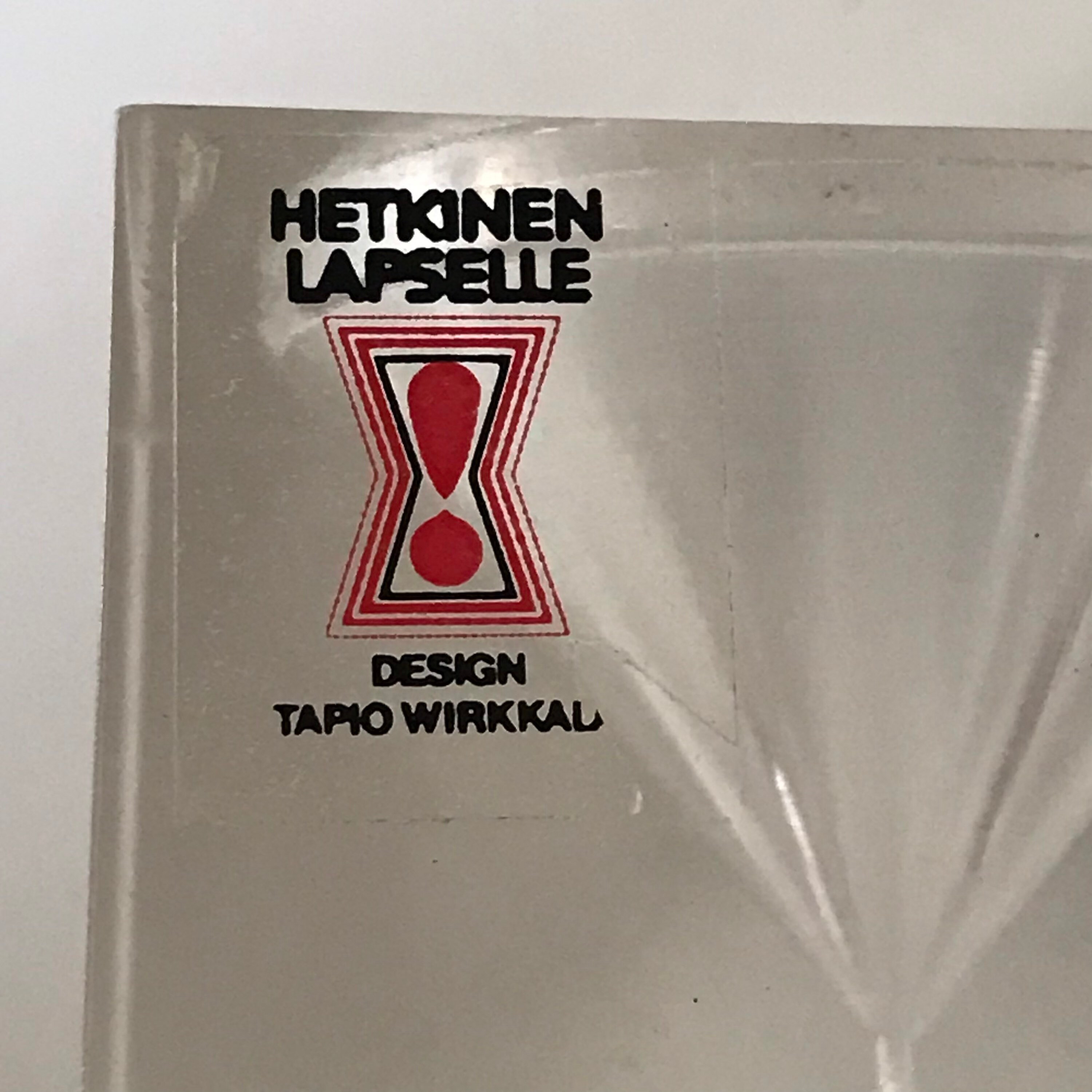 Tapio Wirkkala Small Acrylic Hour Glass Vakumotuote - Etsy