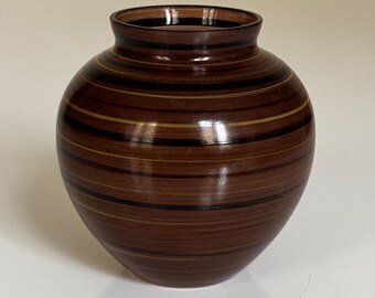 Kauklahti glass handpainted glass vase
