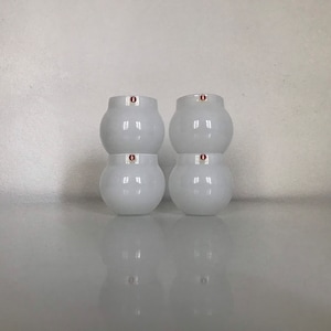 Timo Sarpaneva white aroma glass set of IV iittala