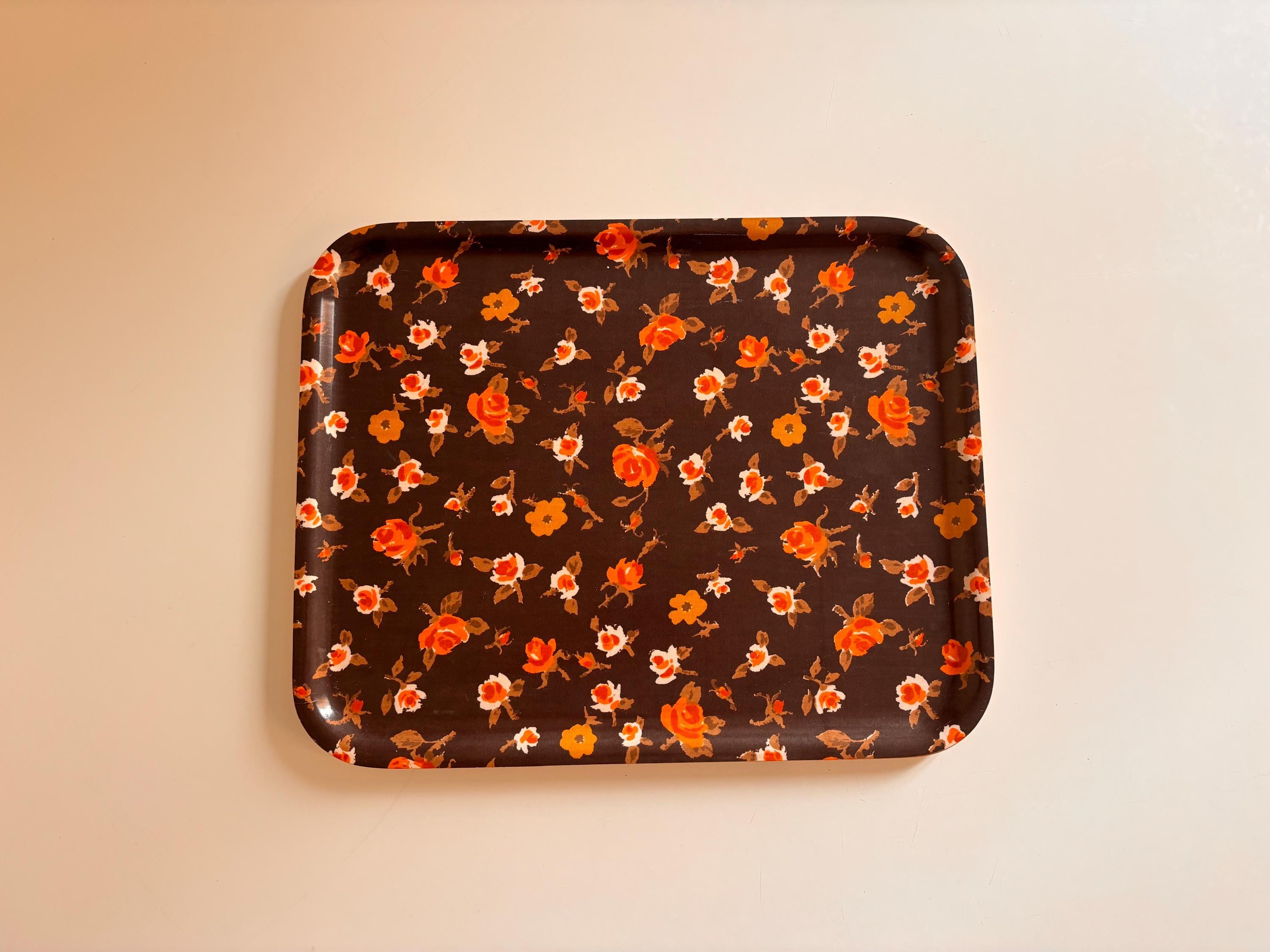 【たぁこ*さま】vintage tray ❀ スポンコリ トレイ Finland Mayflower Sorrento Wood Inlay Music Box, Torna a Surriento