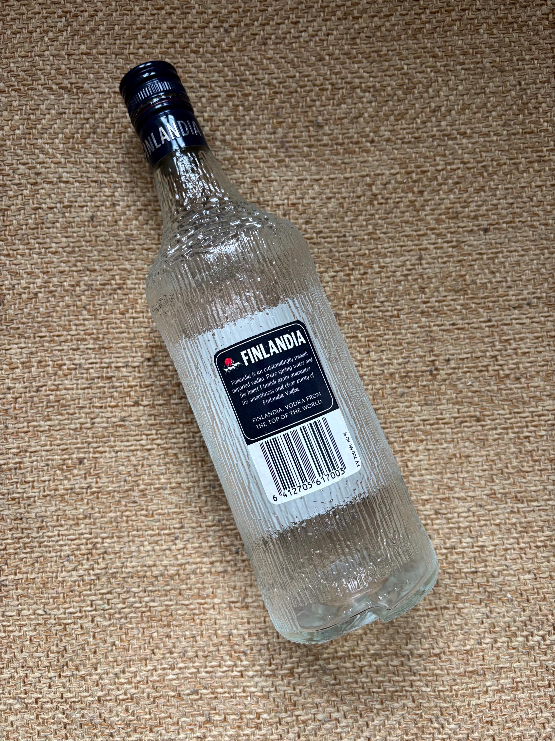 Tapio Wirkkala Finlandia Vodka Glass Bottle 1970's - Etsy