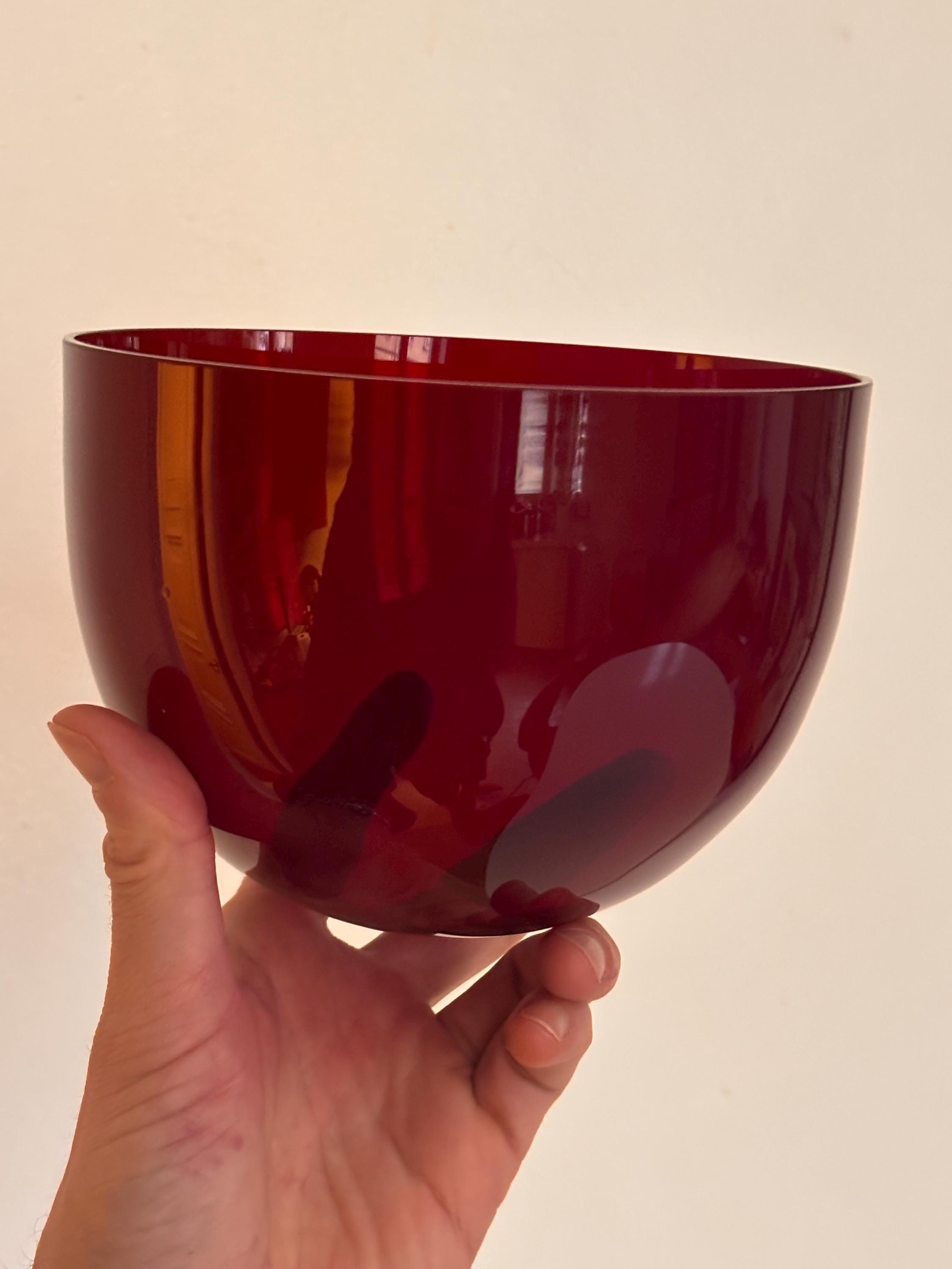 Kaj Franck Ruby Red Glass Bowl 1329 Nuutajärvi Finland - Etsy