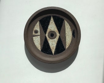 Inger Persson stoneware fish plate rörstrand
