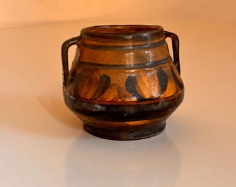Kupittaan savi ceramic handpainted vase 1930’s