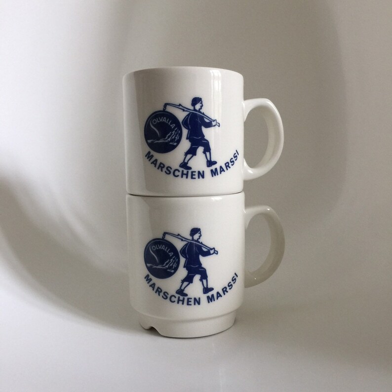 Arabia kesti coffee cup set of 2 G\u00f6ran B\u00e4ck