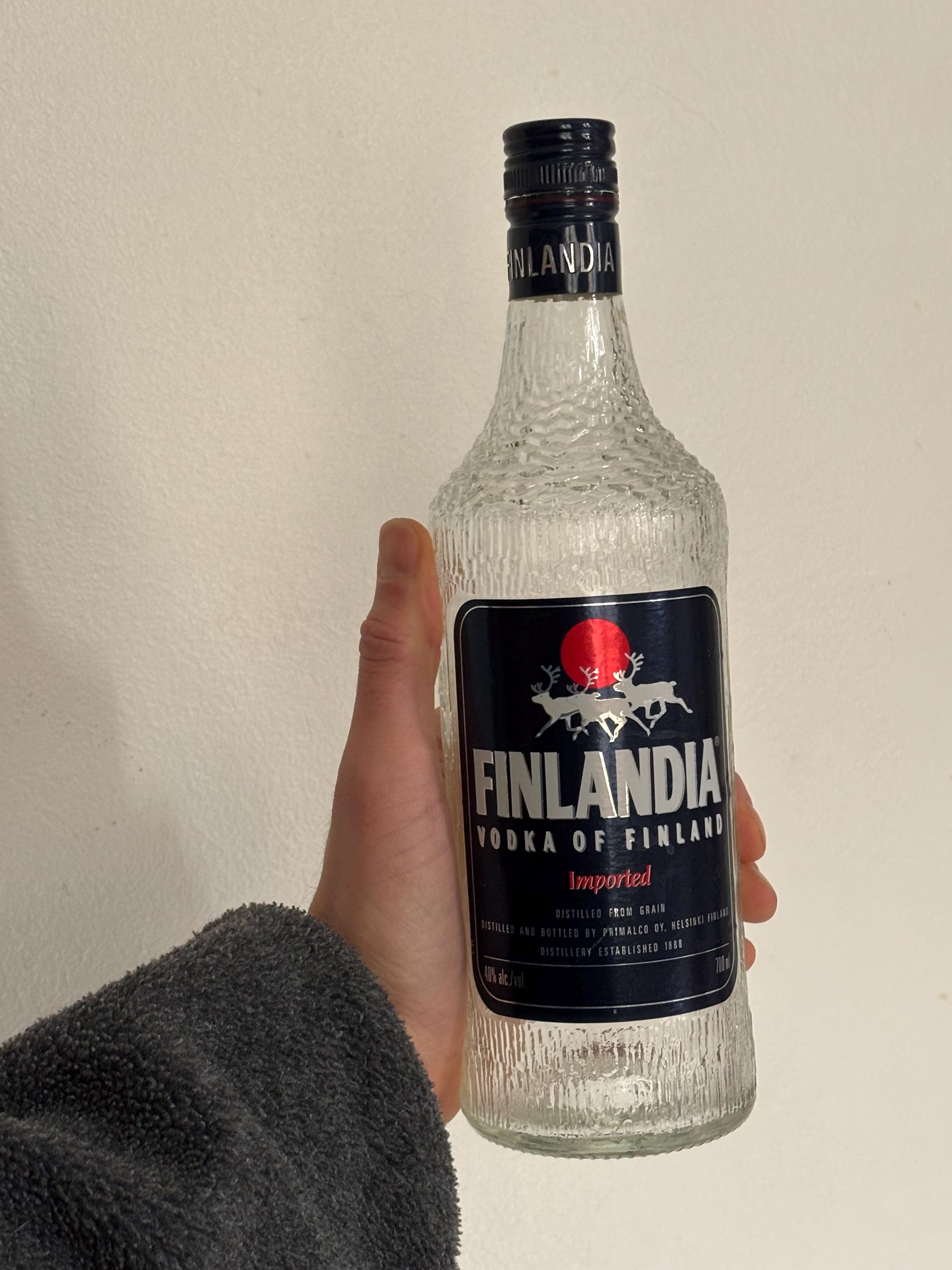 Tapio Wirkkala Finlandia Vodka Glass Bottle 1970's - Etsy