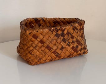 Antique birch bark basket Finland