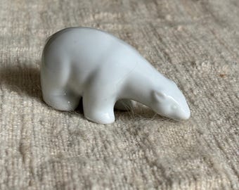 Signed/ Rare/ Collector's Ceramic Arabia Figure, Polar Bear Mom