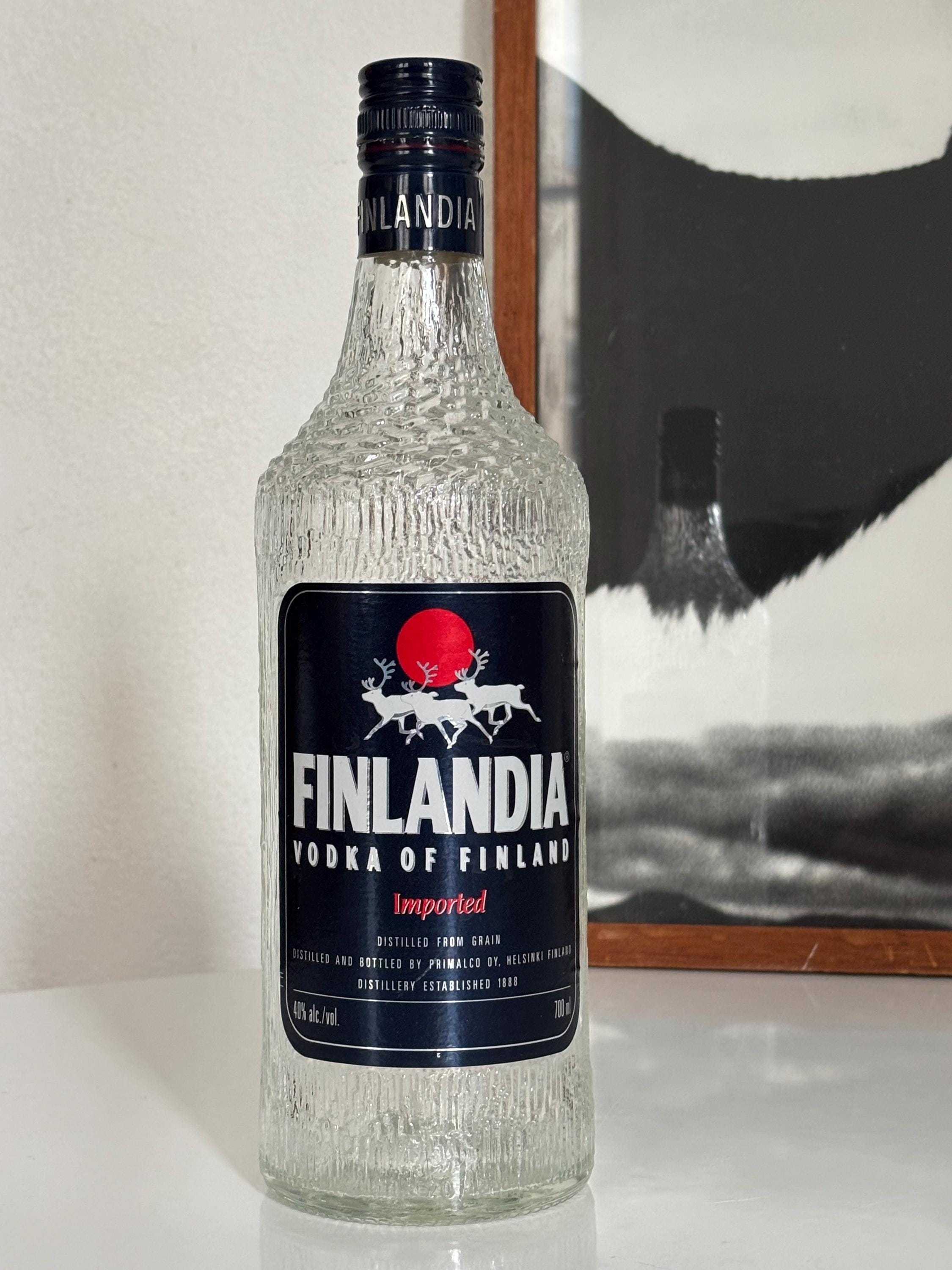 Tapio Wirkkala Finlandia Vodka Glass Bottle 1970's - Etsy
