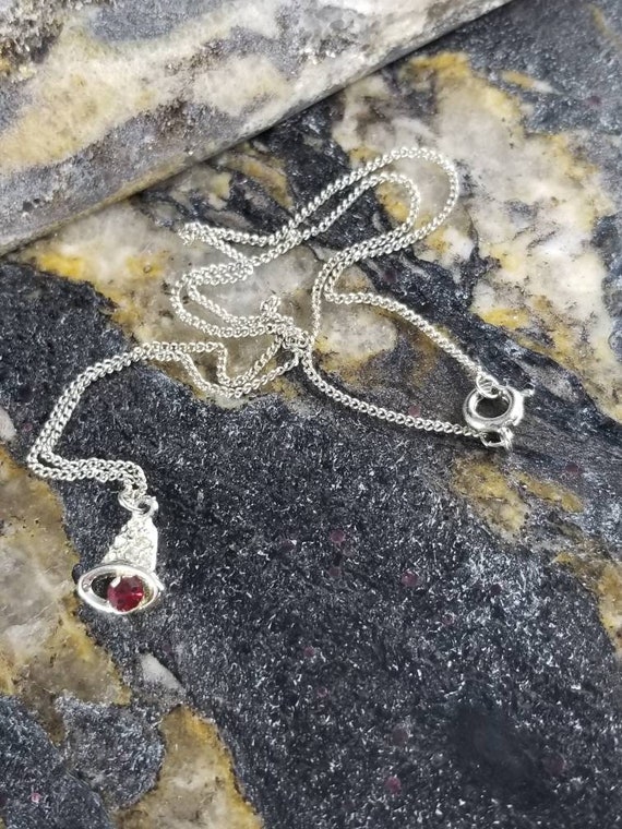 Christmas Bell with Ruby Rhinestone Necklace - image 4