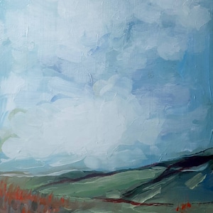 Hand Painted - Oil Painting - Rolling Hills Near Merritt BC - 5x7