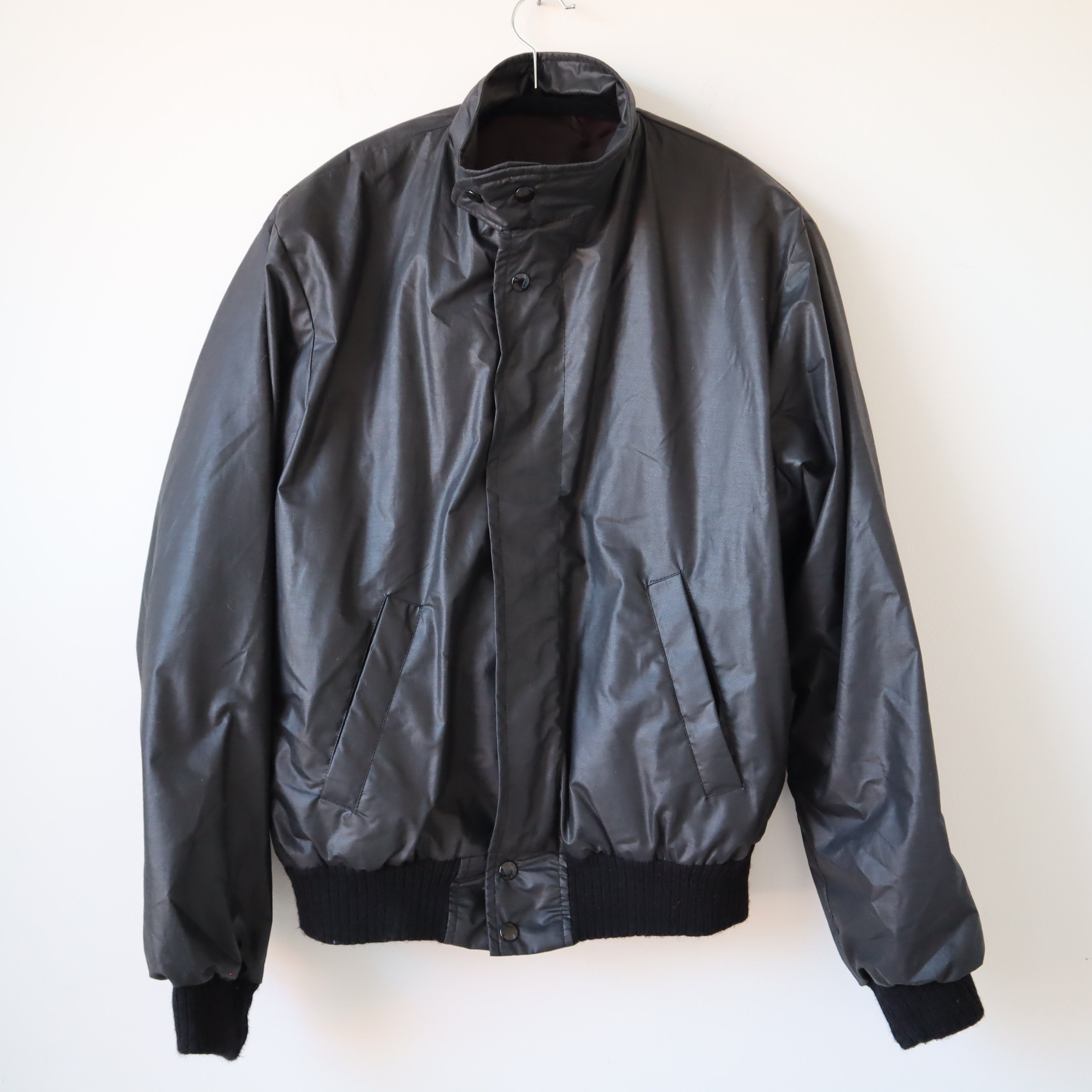 ジャケット・アウター 90s vintage short Black bomber jacket 51MGCsTtFEL._UY1000_.jpg