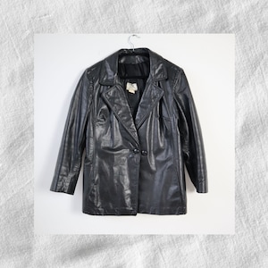 Vintage Champion Leather Goods Genuine Leather Blazer, Size Small