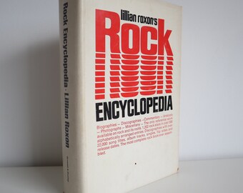 Vintage Book Lillian Roxon's "Rock Encyclopedia" First Edition 1969, Good Condition