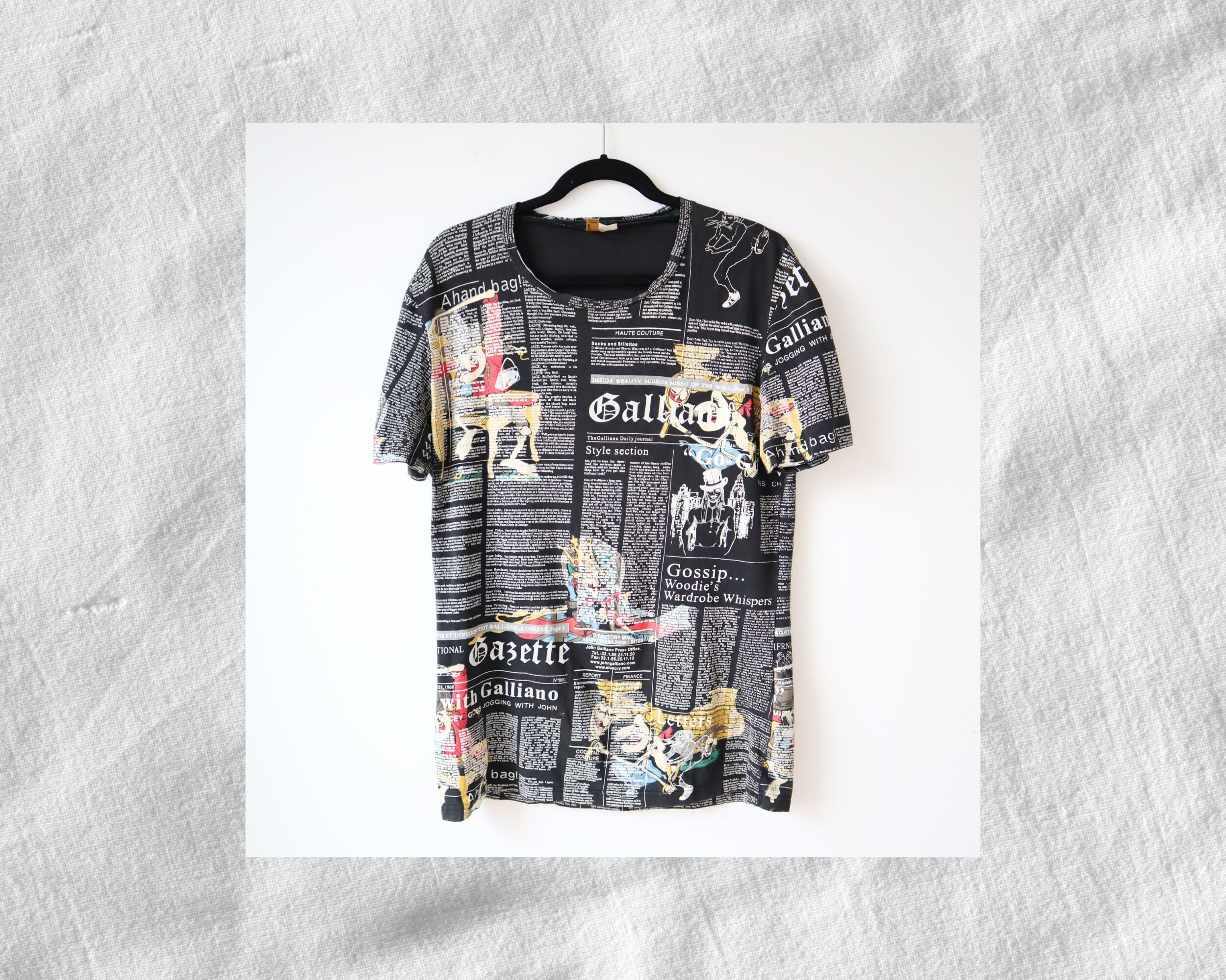 vintage John Galliano wing design tee