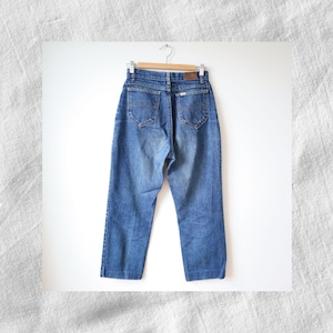 Vintage L.L. Bean High Waisted Wide Leg Blue Jeans, High Rise Jeans, Vintage Denim, Wide Leg Jeans, Stonewash, 90s, Ankle Crop Jeans