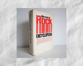 Vintage Book Lillian Roxon's "Rock Encyclopedia" First Edition 1969, Good Condition, Music Book, Book Gift, Rock n Roll Book, Vintage Music