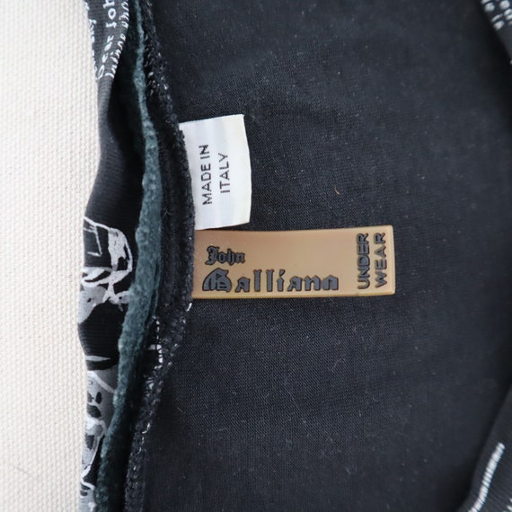 Serviette De Plage Vintage John Galliano - Imprimé Journal - Taille Unique, Blanc - Occasion Très Bon état