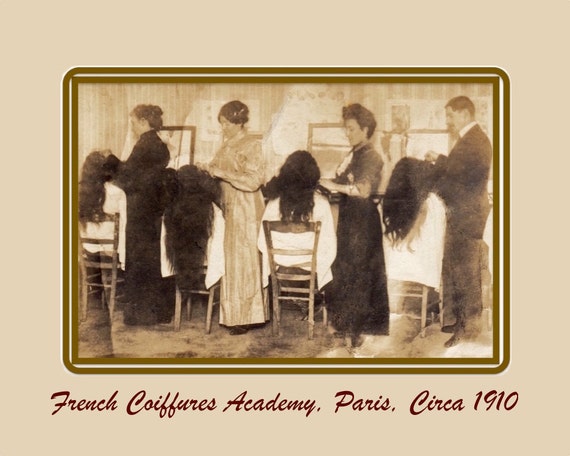 Beauty Salon Decor Hair Stylist Sepia Photograph Hairdresser Etsy