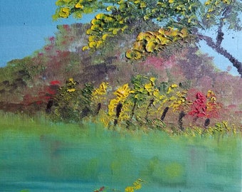 Mountain Lake (Original Oil Painting)