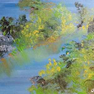 Clarion River in the Spring (Original Oil Painting)